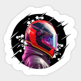 biker girl Sticker